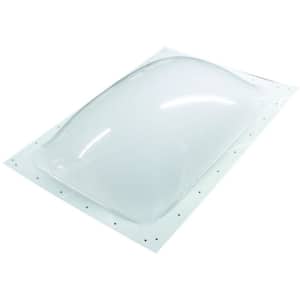 Neo Angle Single Pane Exterior Skylight - White, 24 in. x 12 in.