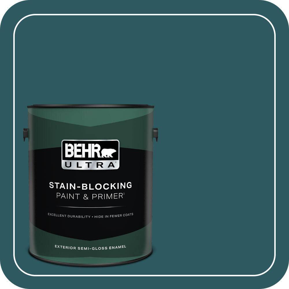 1 gal. #QE-47 Petro Blue Semi-Gloss Enamel Exterior Paint & Primer price history on PriceWatchPro