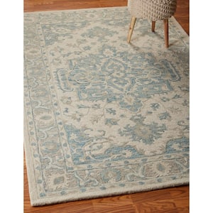 Willow Persian Turquoise / Gray 9 ft. x 12 ft. Indoor Area Rug