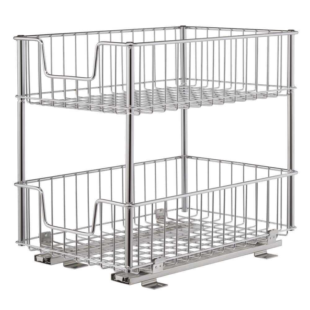 TRINITY BASICS® EcoStorage® 2-Tier Can Organizer Rack, 2-Pack, Chrome