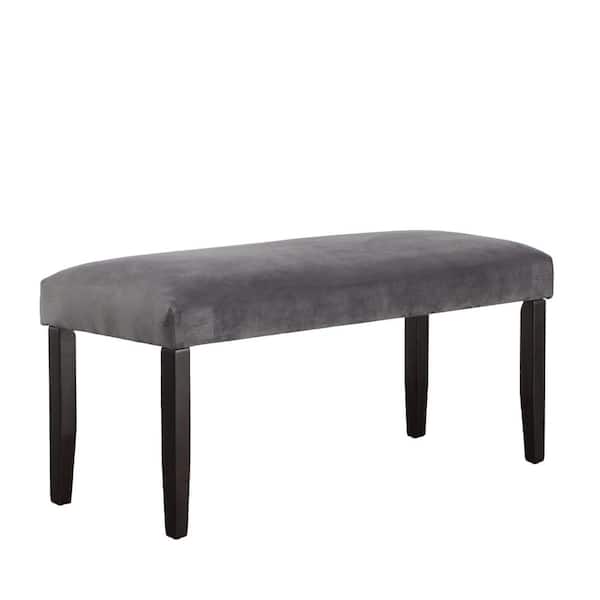 Steve Silver Napoli Grey 42 in. Bedroom Bench