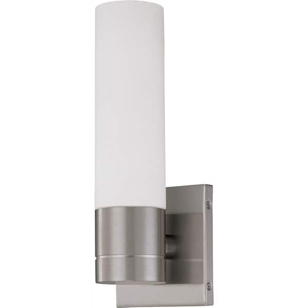 Green Matters 1-Light Brushed Nickel Fluorescent Sconce