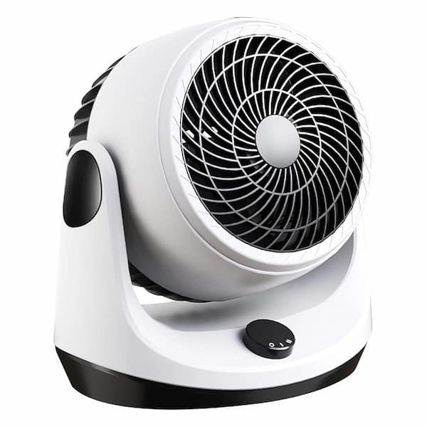 USB Powered Air Circulator 6 in. 2 Fan Speeds Desk Fan in White, Strong Airflow, Ultra Quiet and 270 Degrees Tilt Head