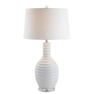Dylan 29.5 in. Ceramic LED Table Lamp, White