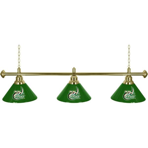 Trademark Global North Carolina Charlotte 60 in. Three Shade Stainless Steel Hanging Billiard Lamp