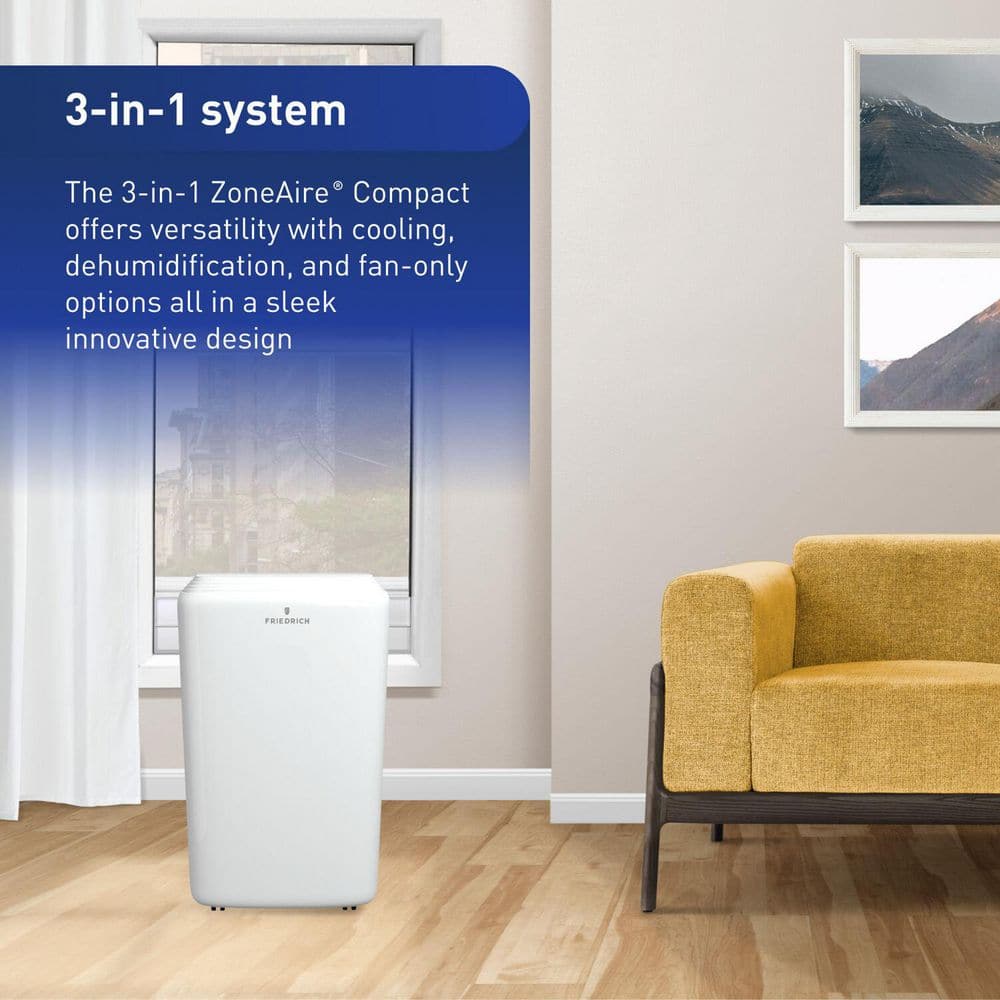 Friedrich 13000 BTU White Portable Air Conditioner with WiFi Control