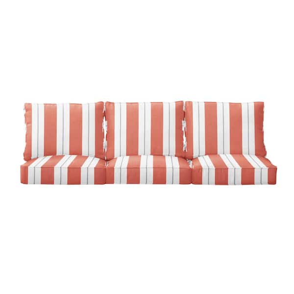 1101Design 27 in. x 23 in. Deep Seating Indoor/Outdoor Couch Cushion Set in Sunbrella Relate Persimmon