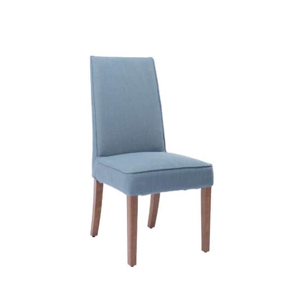 TIRAMISUBEST TD Garden Solid Wood Outdoor Dining Chair with Blue