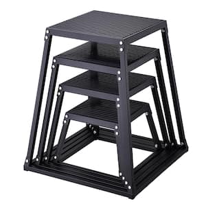 Plyometric Jump Boxes 12/18/24/30 in. Agility Jumping Platform Anti-Slip Exercise Step Up Box Set