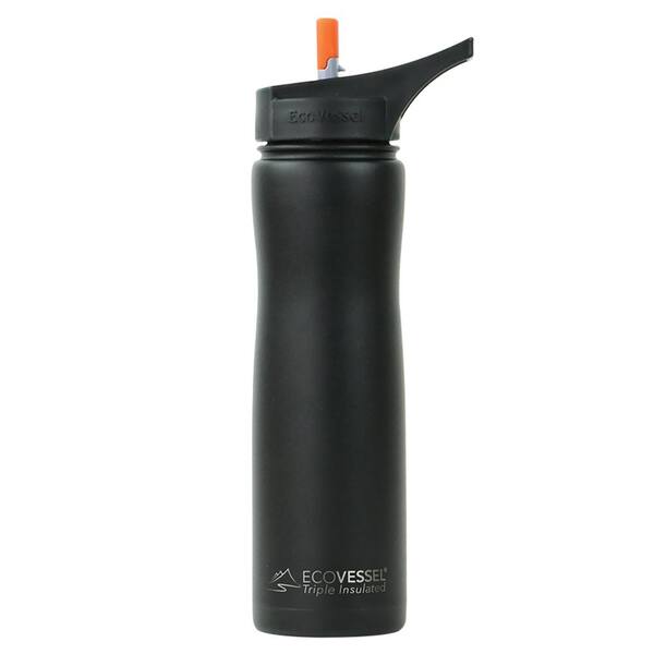 Eco Vessel Summit Triple Insulated 24 fl. oz. Stainless Steel Bottle with Flip Straw