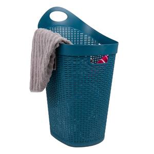 blue clothes hamper