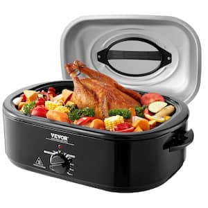 Electric Roaster Oven 20 qt. Turkey Roaster Oven Slow Cookers 1450 Watt with Defrost & Warm Function Up to 24 lbs.