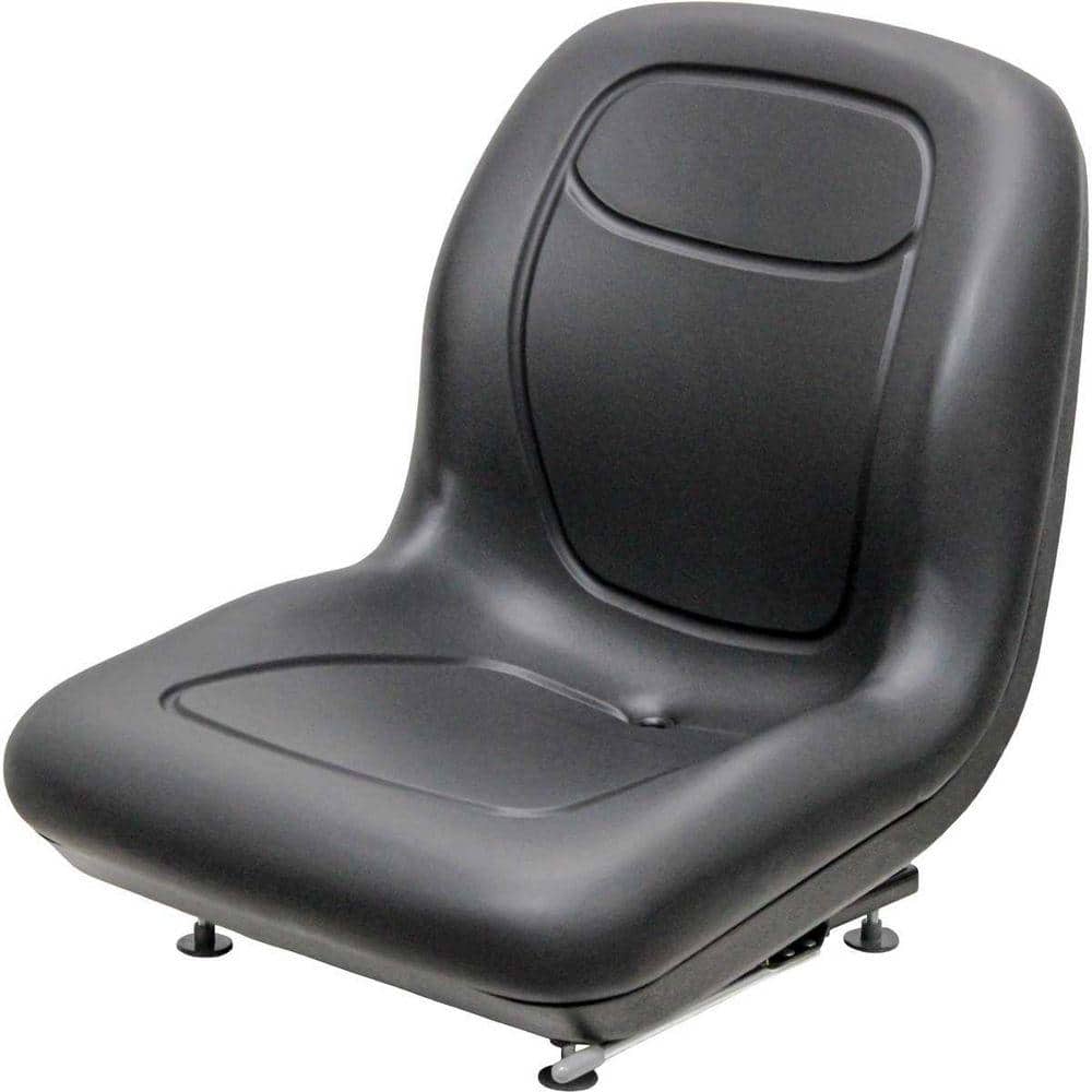 Black KM 128 Bucket Seat for Forklifts, Construction, Industrial, and Turf Equipment with Central Drain Hole price history on PriceWatchPro