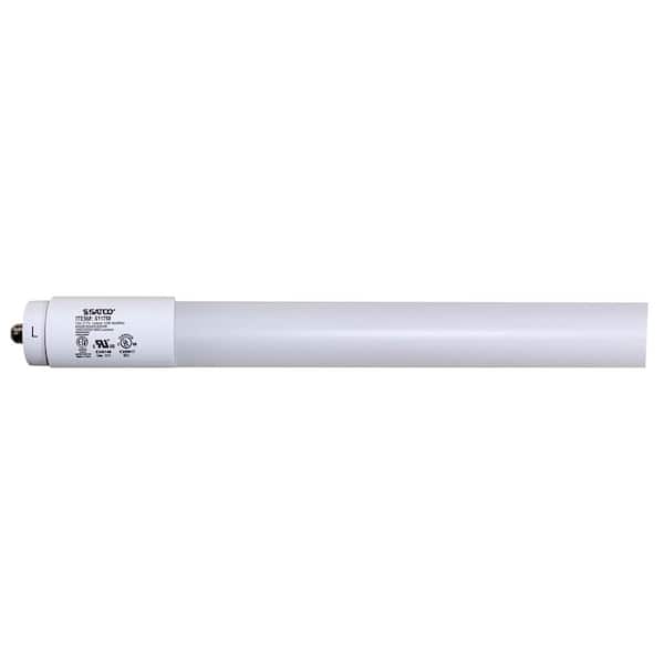 4 ft. 32-Watt Equivalent CCT Selectable Single Pin Base PET Coated T8 Type B Linear LED Light Bulb 120/277V (10-Pack)