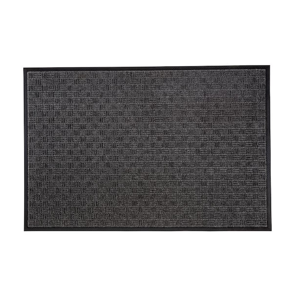 Floortex Doortex Ribmat Indoor / Outdoor Entrance Mat, Charcoal-48 in. x 72 in.