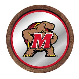 20 in. Maryland Terrapins Mascot Mirrored Barrel Top Mirrored Decorative Sign