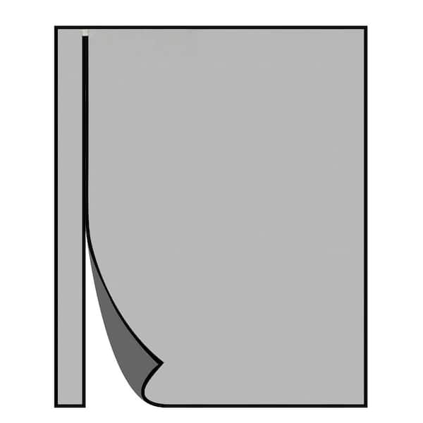 72 in. x 80 in. Reversible Left Right Opening Black Polyester Magnetic Screen Door, Screen Size 74 in. x 81 in.
