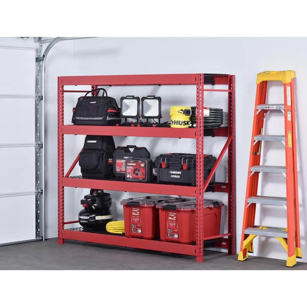 Husky 4-Shelf Metal Industrial Duty Freestanding Garage Storage