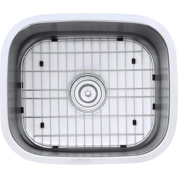 Ruvati 28 in. Low-Divide Double Bowl 60/40 Undermount Tight Radius 16-Gauge Stainless  Steel Kitchen Sink RVH7255 - The Home Depot