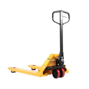 5,500 lbs. Hydraulic Manual Hand Pallet Jack Truck with 48 x 21 in. Fork Size Yellow