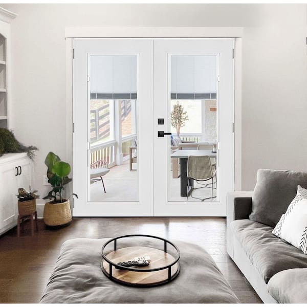 MP Doors 72 in. x 80 in. White Left-Hand Inswing Premium