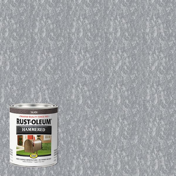 Rust-Oleum Stops Rust 1 Qt. Low VOC Protective Enamel Satin Black Interior/Exterior Paint (2-Pack)