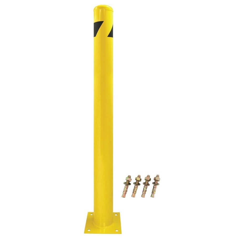 8Net 48 in. H x 4.5 in. Dia 12-Gauge Yellow Steel Pipe Safety