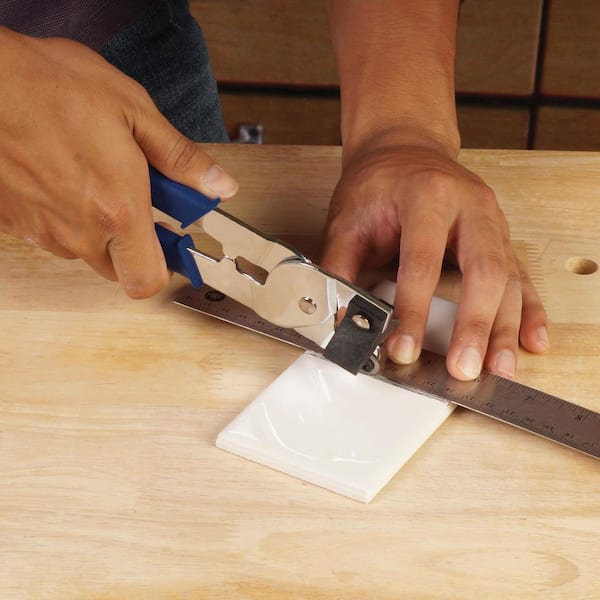 Handheld Tile Cutter with Tungsten Carbide Scoring Wheel for Ceramic Wall Tile upto 1/4 in. Thick