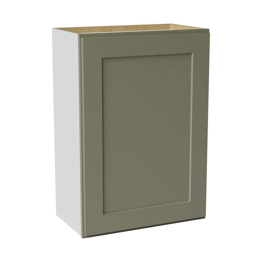 21 in. W x 12 in. D x 30 in. H Ready to Assemble Solid Wood Shaker Wall Kitchen Cabinet in Sage Green price history on PriceWatchPro