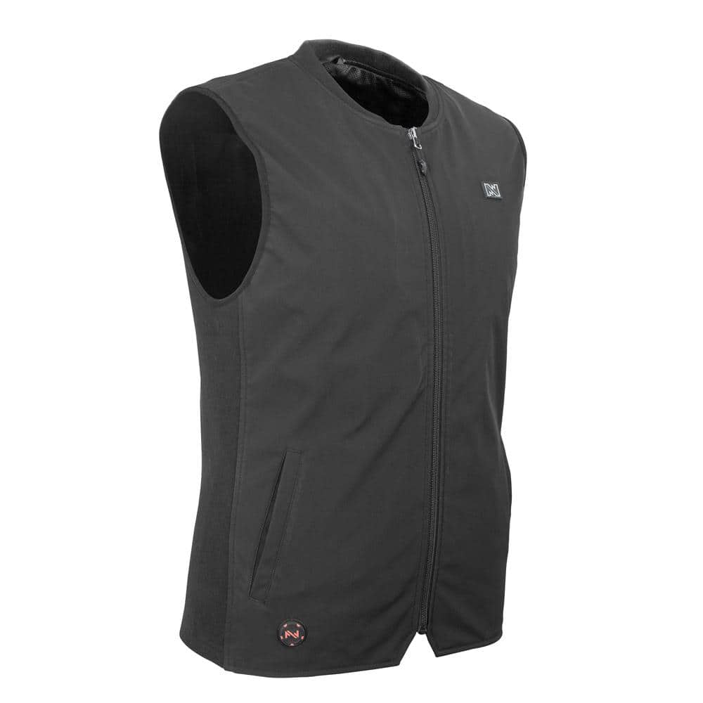 MOBILE WARMING Men's 2XLarge 7.4-Volt Peak Black Heated Vest with One 2 ...