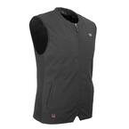 Men's 2XLarge 7.4-Volt Peak Black Heated Vest with One 2.2Ah Lithium Ion Battery and Charger