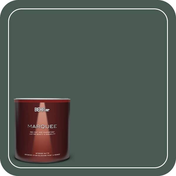 BEHR MARQUEE 1 qt. #S420-7 Secluded Woods Matte Interior Paint & Primer