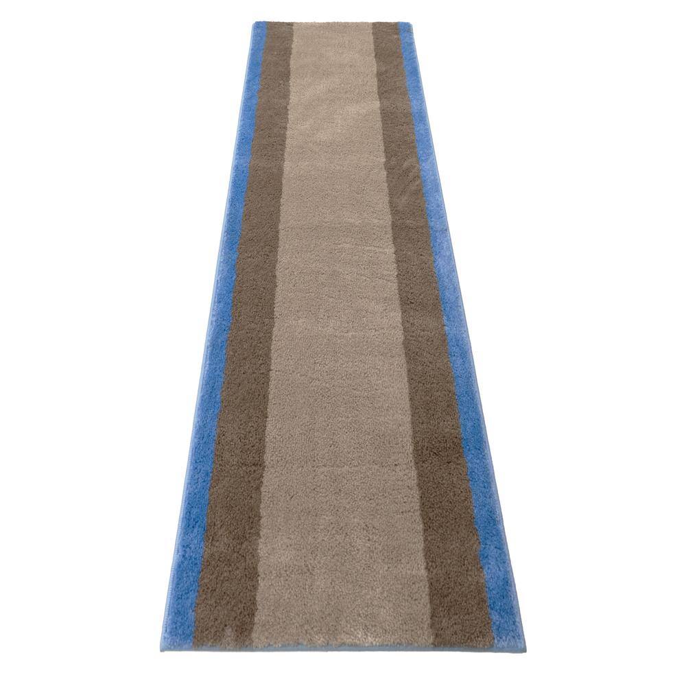 Euro Solid border Grey-Blue 26 in. x 12 in. L Stair Runner 2.17 sq. ft. price history on PriceWatchPro