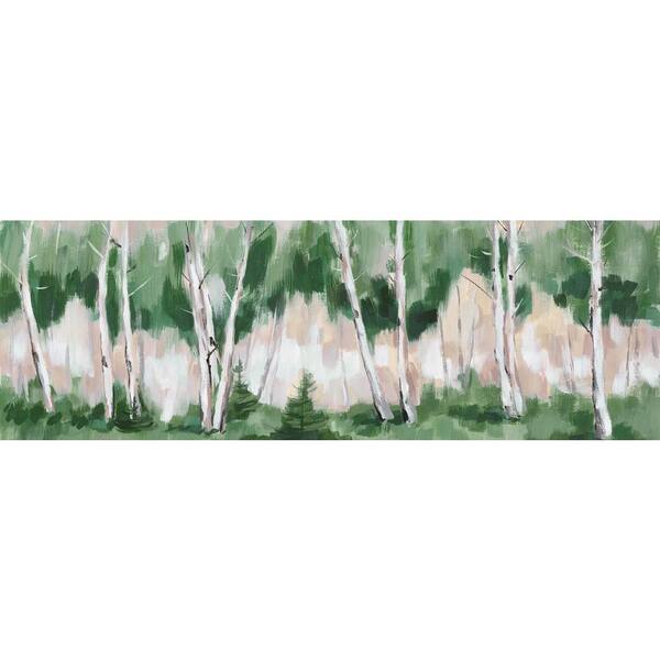 Unbranded "Woods Invited Me" by Parvez Taj Unframed Canvas Nature Art Print 20 in. x 60 in. .