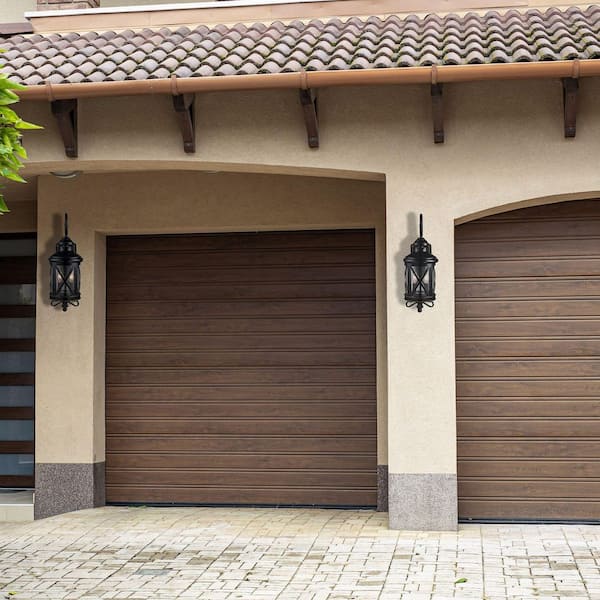 Chandler 2-Light Oil Rubbed Bronze Outdoor Wall Light Fixture with Seeded Glass