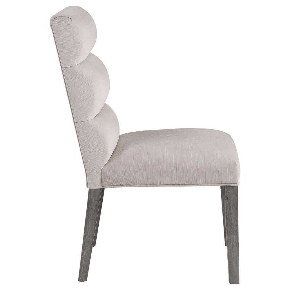 Coaster Home Furnishings Carla Upholstered Dining Side Chair Stone (Set of 2)