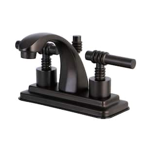 Milano 4 in. Centerset 2-Handle Bathroom Faucet in Oil Rubbed Bronze