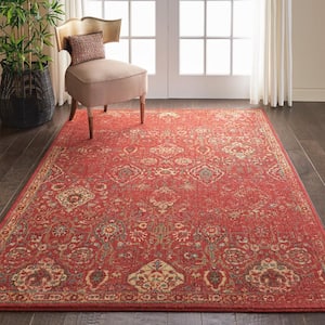 Somerset Brick 4 ft. x 6 ft. Repeat Medallion Traditional Area Rug