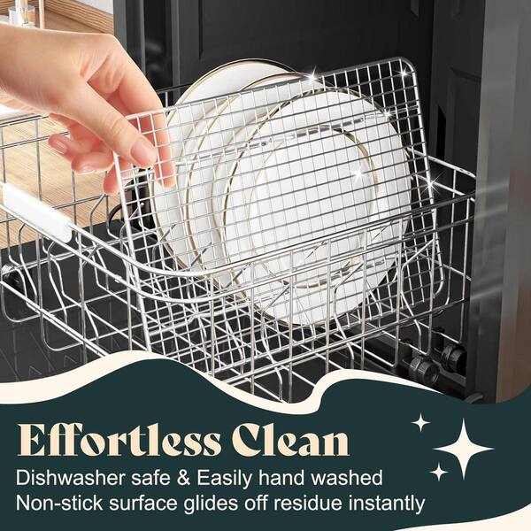8.5 in. x 12 in. Stainless Steel Baking Rack with Oven Safe for Cooking, Baking, Roasting, and Grilling (2-Pack)
