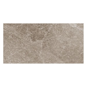 LithoTech Greige Beige 11.81 in. x 23.61 in. Matte Porcelain Floor and Wall Tile (17.43 sq. ft./Case)