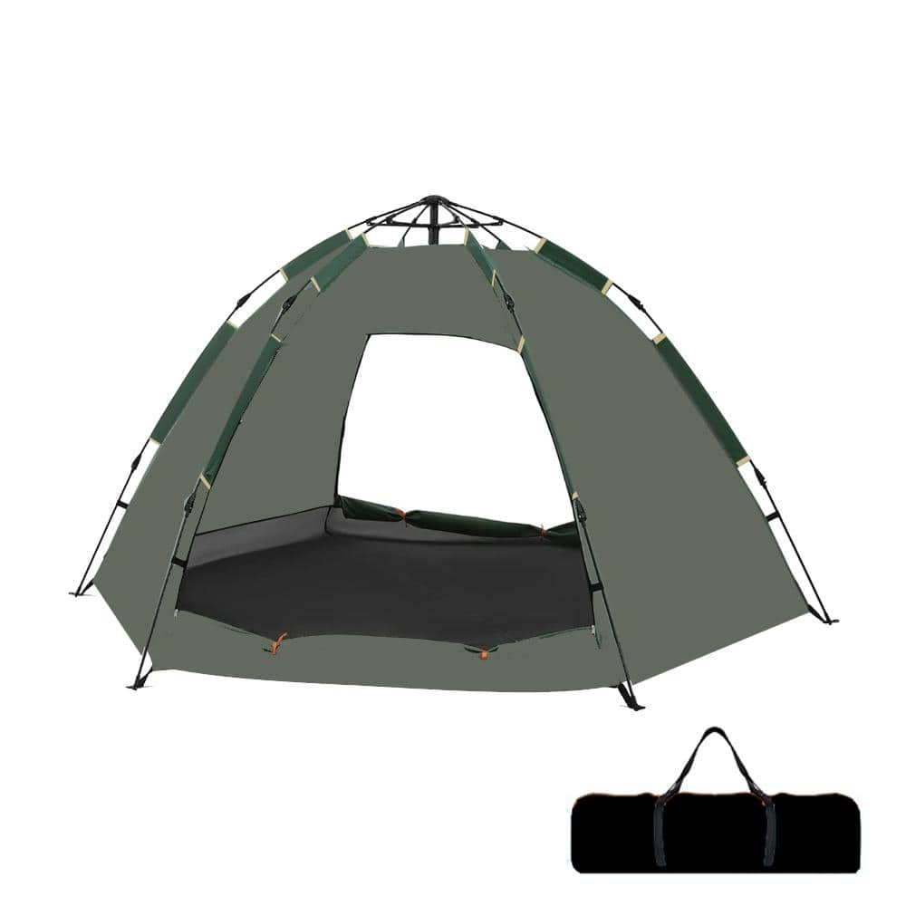 Kahomvis 4-Person Waterproof Polyester Camping Dome Tent, Portable