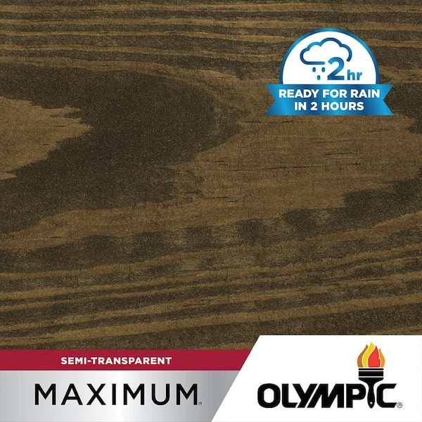 Maximum 1 gal. ST-2014 Ebony Semi-Transparent Exterior Stain and Sealer in One Low VOC