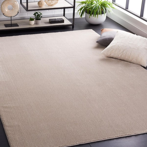 Revive Beige 3 ft. x 5 ft. Solid Area Rug