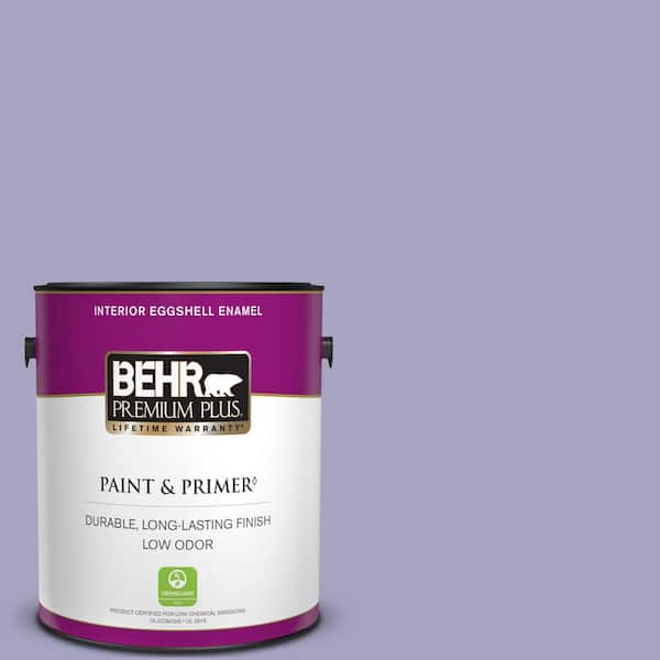 BEHR PREMIUM PLUS 1 gal. #640D-4 Canyon Mist Eggshell Enamel Low Odor Interior Paint & Primer