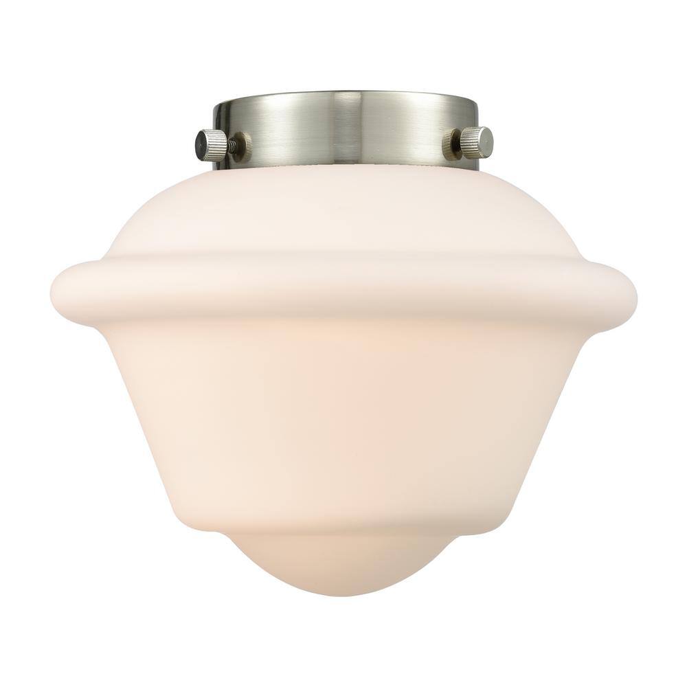 Oxford Polished Chrome and Matte White Glass Pendant Light