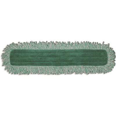 24 in. Microfiber Dry Sweeping Cloth Refill with Fringe Green