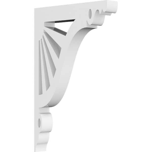 Ekena Millwork 5/8 in. W x 9 in. H x 5 1/2 in. D PVC Marshall Bracket