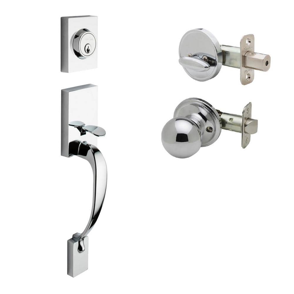 Fashion Polished Stainless Door Handleset and Ball Knob Trim price history on PriceWatchPro