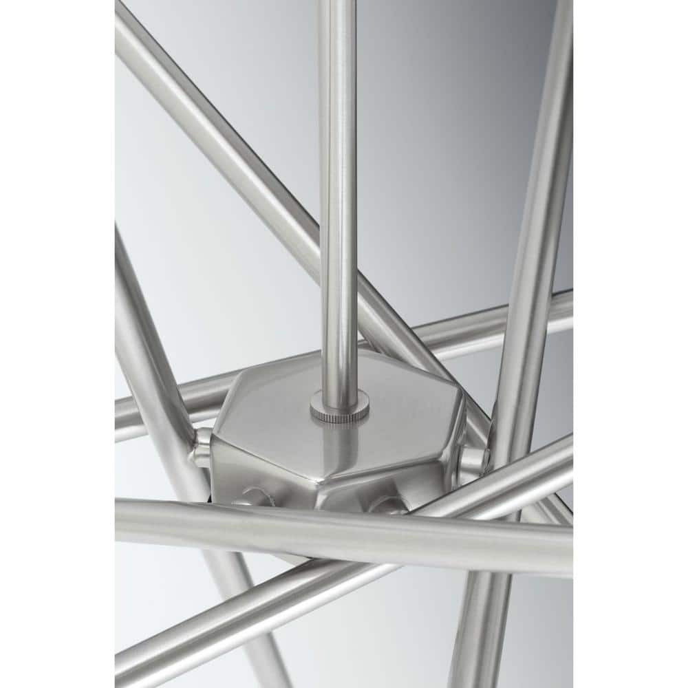 Astra 22.63" Brushed Nickel Sputnik 6-Light Chandelier