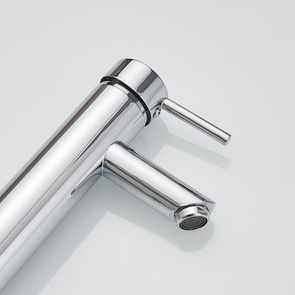 Polished Chrome Single Handle Vessel Sink Faucet